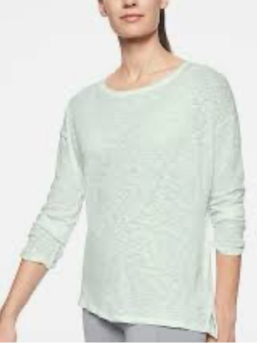 Athleta Women's Lightweight Mint Crewneck Sweatshirt